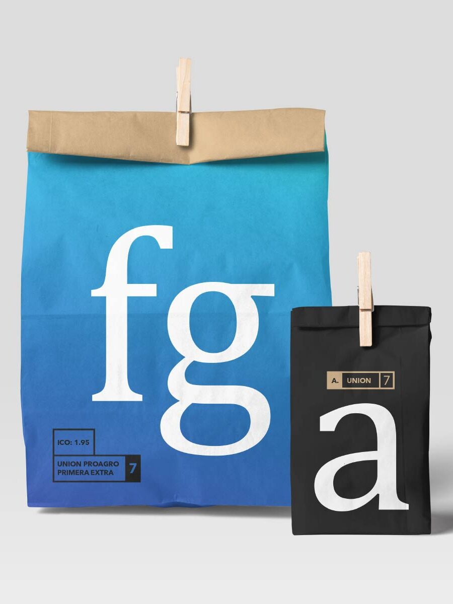 A bag and a candle with the letters f g and a on it