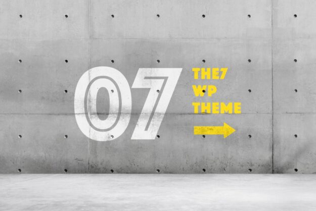 A concrete wall with the number 0 7 and an arrow.