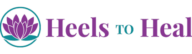 A purple and green logo for wheels to go.